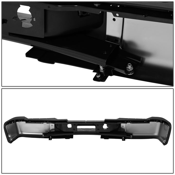 Rear Step Bumper W/License Plate Lights <br> 07-10 Chevy/GMC Silverado Sierra 2500 3500HD