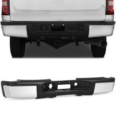 Rear Step Bumper W/License Plate Lights <br> 07-10 Chevy/GMC Silverado Sierra 2500 3500HD