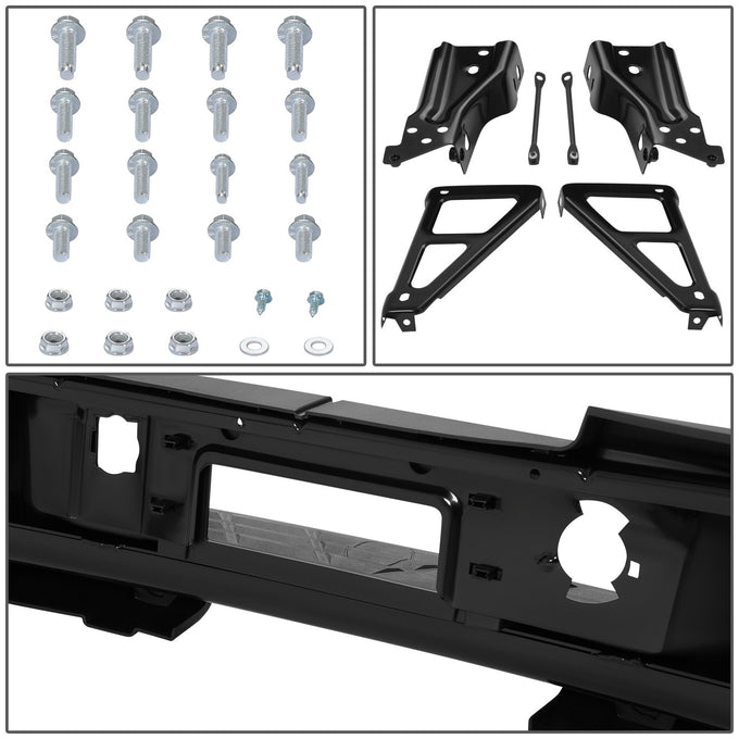 Rear Step Bumper W/License Plate Lights <br> 07-10 Chevy/GMC Silverado Sierra 2500 3500HD