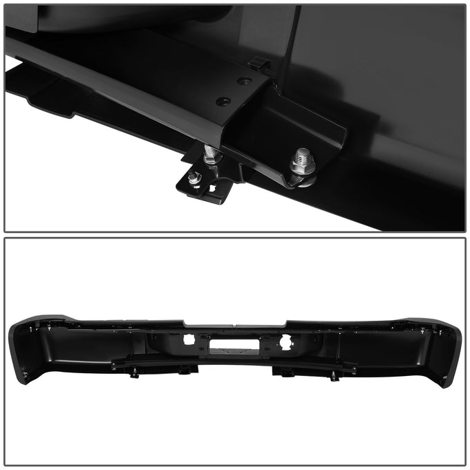 Rear Step Bumper W/License Plate Lights <br> 07-10 Chevy/GMC Silverado Sierra 2500 3500HD