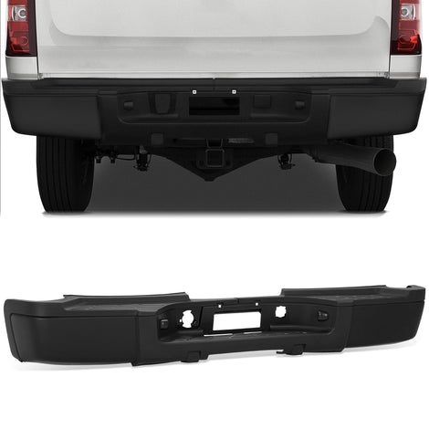 Rear Step Bumper W/License Plate Lights <br> 07-10 Chevy/GMC Silverado Sierra 2500 3500HD