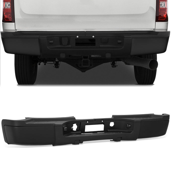 Rear Step Bumper W/License Plate Lights <br> 07-10 Chevy/GMC Silverado Sierra 2500 3500HD