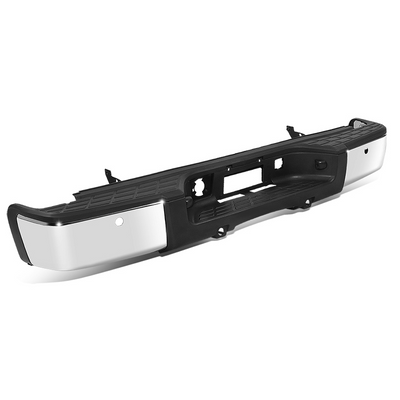 Rear Step Bumper w/Sensor Holes & Plate Lights <br> 07-13 Chevy/GMC Silverado Sierra 1500