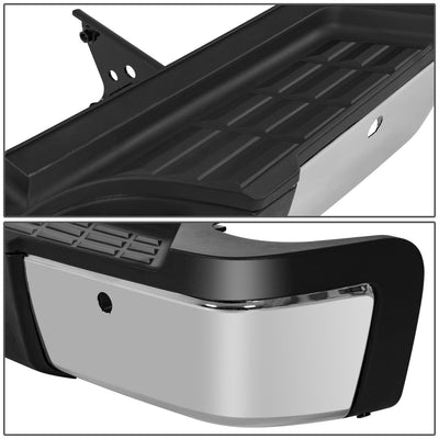 Rear Chrome Step Bumper w/ Sensor Holes <br>11-14 Silverado GMC 2500 3500 HD SRW