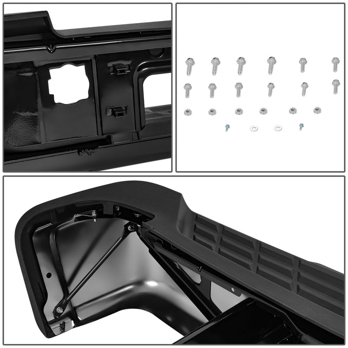 Rear Chrome Step Bumper w/ Sensor Holes <br>11-14 Silverado GMC 2500 3500 HD SRW