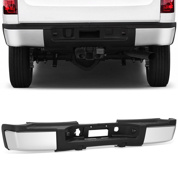 Rear Step Bumper W/License Plate Lights <br> 11-14 Chevy/GMC Silverado Sierra 2500 3500HD