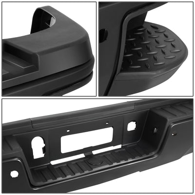 Rear Step Bumper w/ License Plate Lights <BR>15-19 Chevy/GMC Silverado Sierra 2500 3500 HD