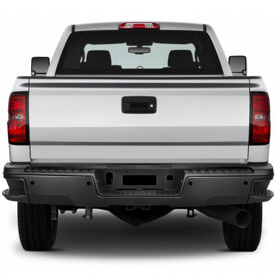 Rear Step Bumper w/ License Plate Lights <BR>15-19 Chevy/GMC Silverado Sierra 2500 3500 HD