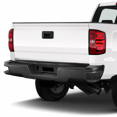 Rear Step Bumper W/License Plate Lights <BR>15-19 Chevy Silverado, GMC Sierra, 2500 HD, 3500 HD