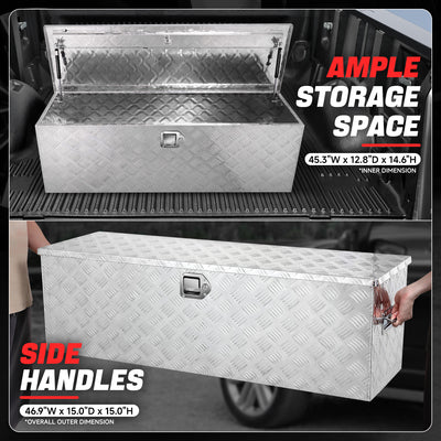 Truck Bed Storage Tool Box w/ Lock <br> 46.9'' W x 15.0
