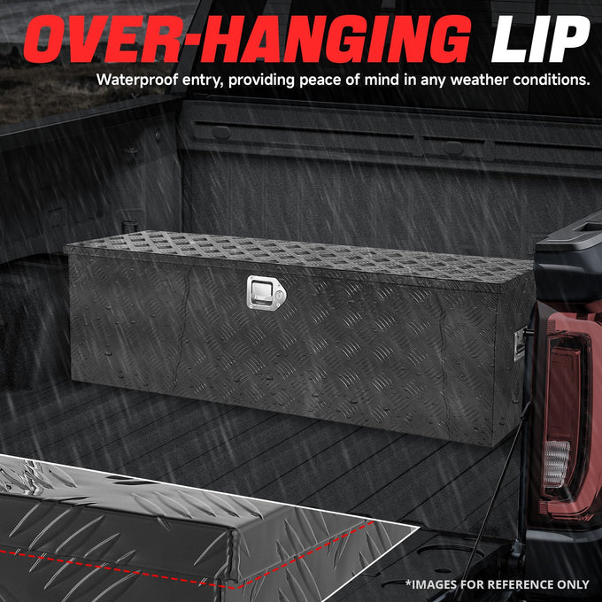 Truck Bed Storage Tool Box w/ Lock (Black) <br> 46.9'' W x 15.0