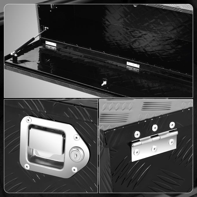 Truck Bed Storage Tool Box w/ Lock (Black) <br> 46.9'' W x 15.0