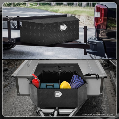 Truck Bed Tool Storage Box W/ 2 Keys & Lock <br> 38 in. W Rear X 26 in. Front X 14.25 in. D X 12 in. H