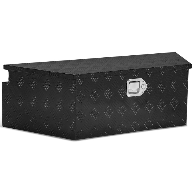 Truck Bed Tool Storage Box W/ 2 Keys & Lock <br> 38 in. W Rear X 26 in. Front X 14.25 in. D X 12 in. H
