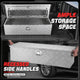 Aluminum Tool Box w/ Lock <BR>99cm W x 34cm D X 25.5cm H