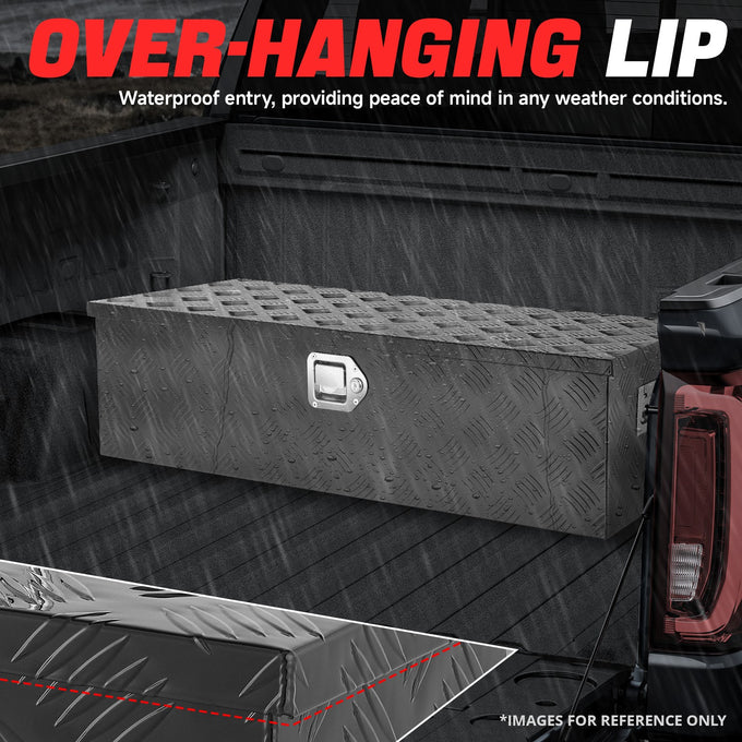 Aluminum Tool Box w/ Lock <BR>99cm W x 34cm D X 25.5cm H