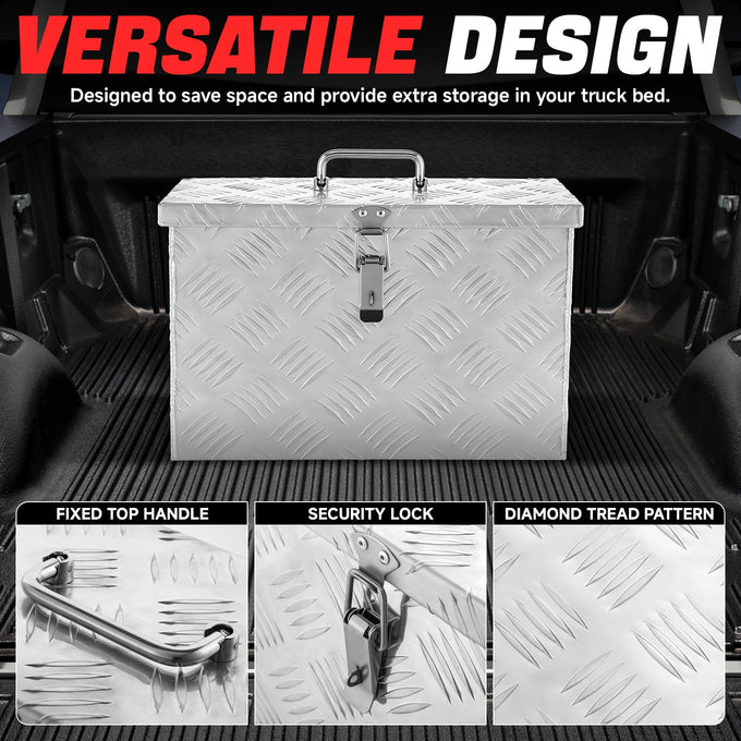 Truck Bed Storage Tool Box w/Handle <br> 15.9'W x 7.5