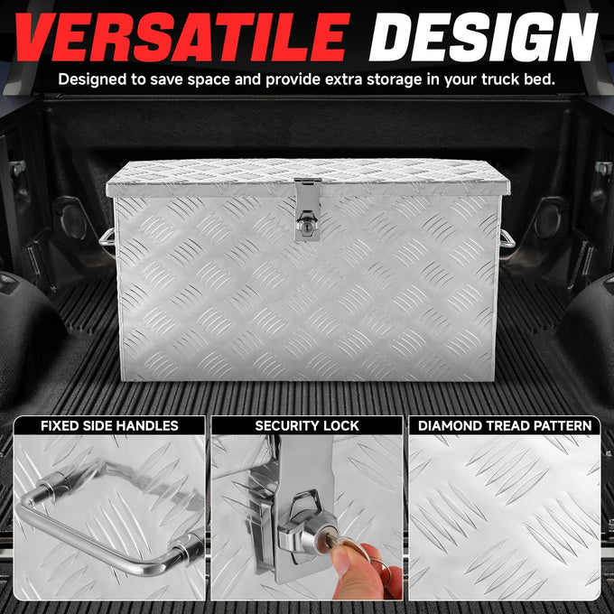Truck Bed Storage Tool Box w/ Lock <br> 27.2'' W x 9.4''D x 12.6