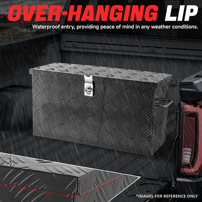 Truck Bed Storage Tool Box w/ Lock (Black) <br> 27.2'' W x 9.4''D x 12.6