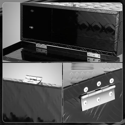 Truck Bed Storage Tool Box w/ Lock (Black) <br> 27.2'' W x 9.4''D x 12.6