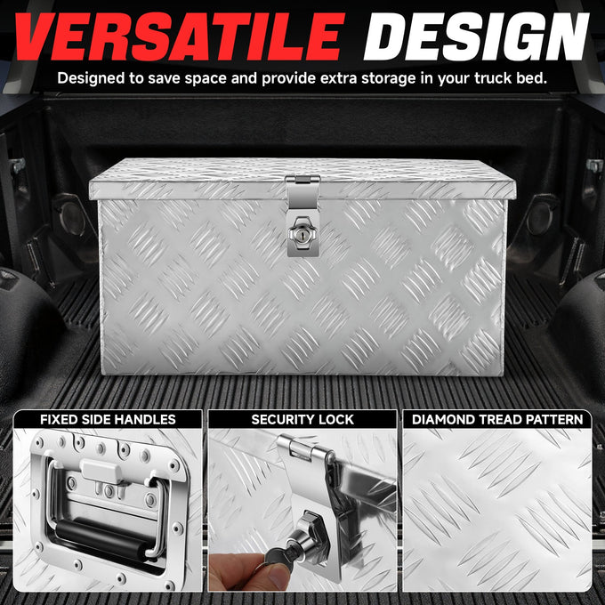 Truck Bed Storage Tool Box w/ Lock <br> 20'' W x 9.8''D x 12