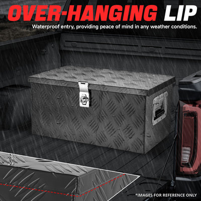 Truck Bed Storage Tool Box w/ Lock (Black) <br> 20'' W x 9.8''D x 12