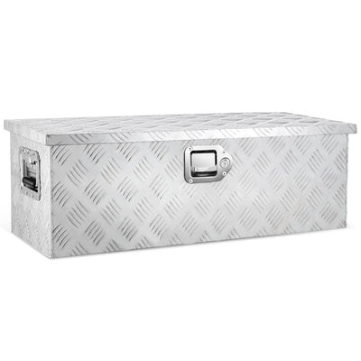 Aluminum Tool Box w/ Lock <BR>77cm W X 33cm D X 26cm H