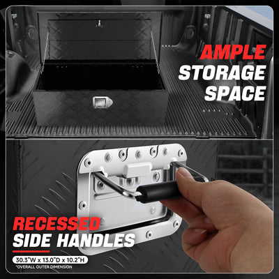 Aluminum Tool Box w/ Lock <BR>77cm W X 33cm D X 26cm H