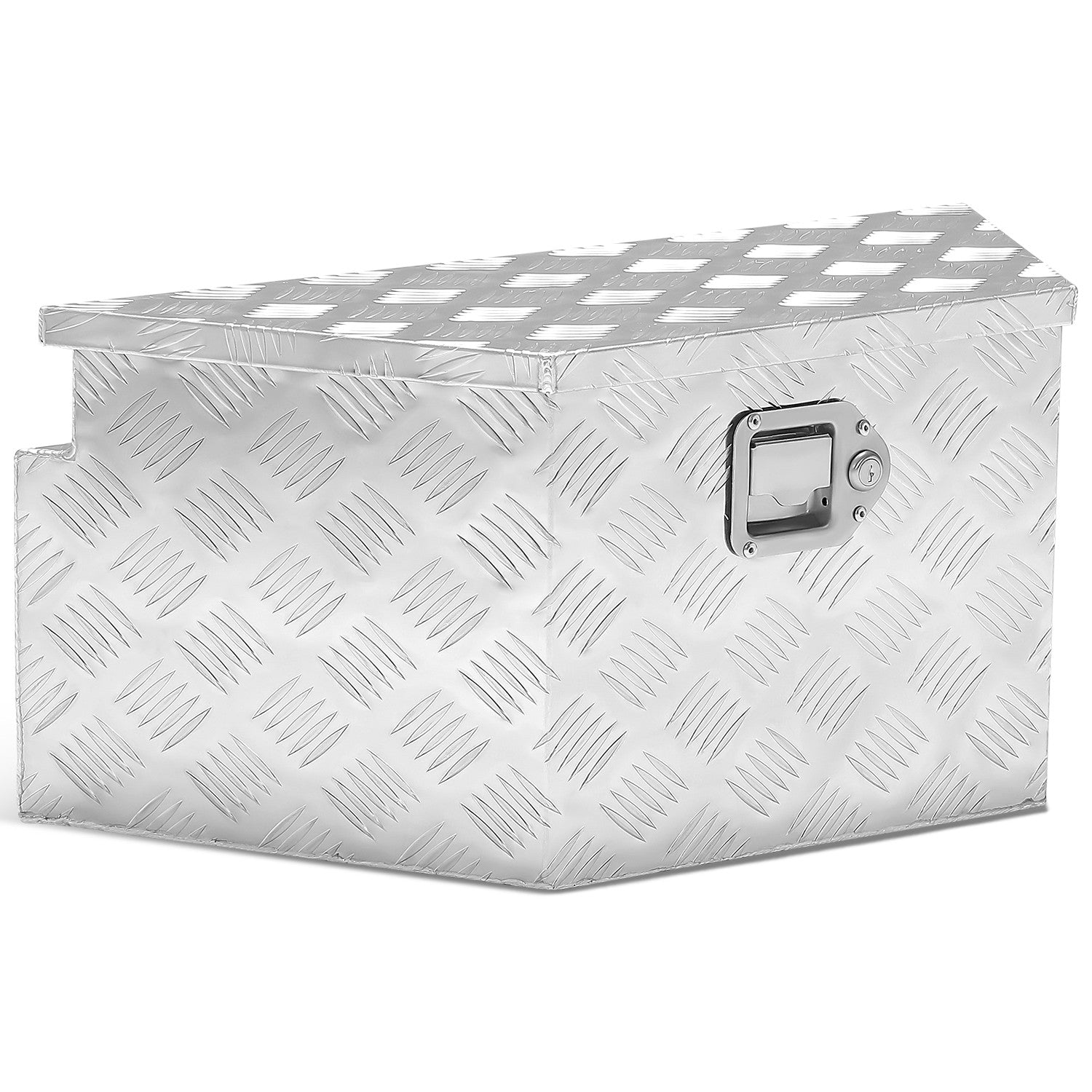 Truck Bed Tool Storage Box W/ 2 Keys & Lock <br> 11 in. D X 15 in. X Front W X 26 in. Rear W X 12 in. H