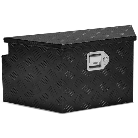 Truck Bed Tool Storage Box W/ 2 Keys & Lock <br> 11 in. D X 15 in. X Front W X 26 in. Rear W X 12 in. H