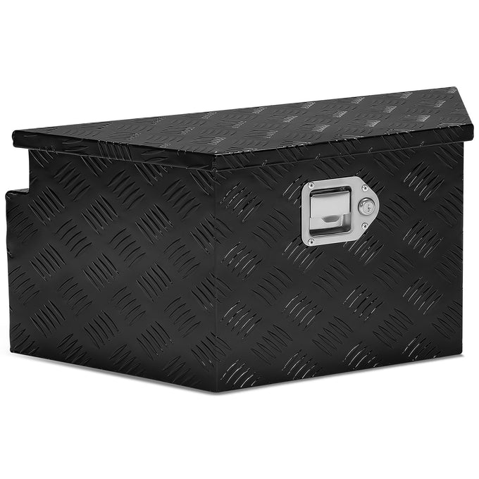 Truck Bed Tool Storage Box W/ 2 Keys & Lock <br> 11 in. D X 15 in. X Front W X 26 in. Rear W X 12 in. H