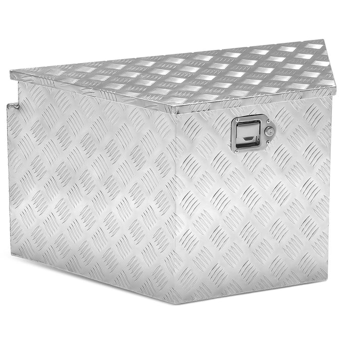 Truck Bed Tool Storage Box W/ 2 Keys & Lock <br> 18 in. H X 16 in. W Front X 32.5 in. W Rear X