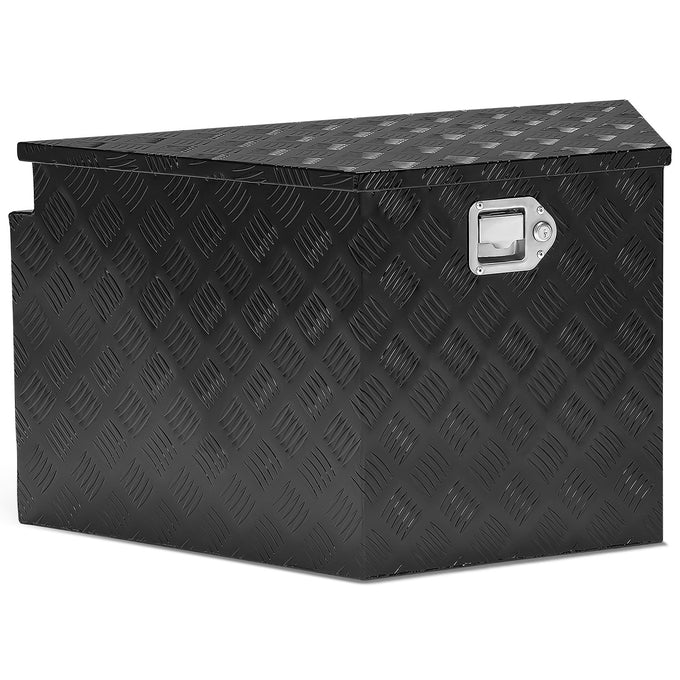 Truck Bed Tool Storage Box W/ 2 Keys & Lock <br> 18 in. H X 16 in. W Front X 32.5 in. W Rear X