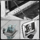 Aluminum Tool Box w/ Lock <BR>46cm D X 45cm H X 46cm W