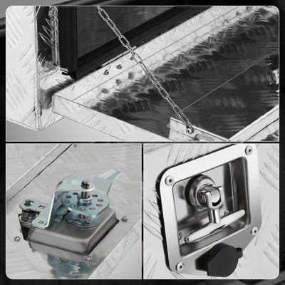 Aluminum Tool Box w/ Lock <BR>46cm D X 45cm H X 46cm W