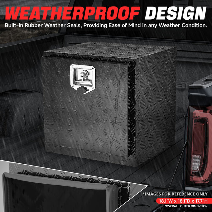 Aluminum Tool Box w/ Lock <BR>46cm D X 45cm H X 46cm W