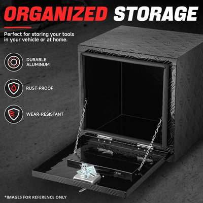 Aluminum Tool Box w/ Lock <BR>46cm D X 45cm H X 46cm W