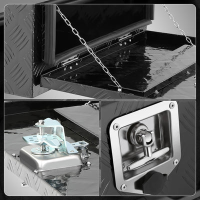 Aluminum Tool Box w/ Lock <BR>46cm D X 45cm H X 46cm W