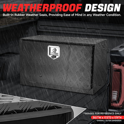 Truck Bed Tool Storage Box W/ 2 Keys & Lock <br> 76.5cm W X 45.5cm H X 44cm D
