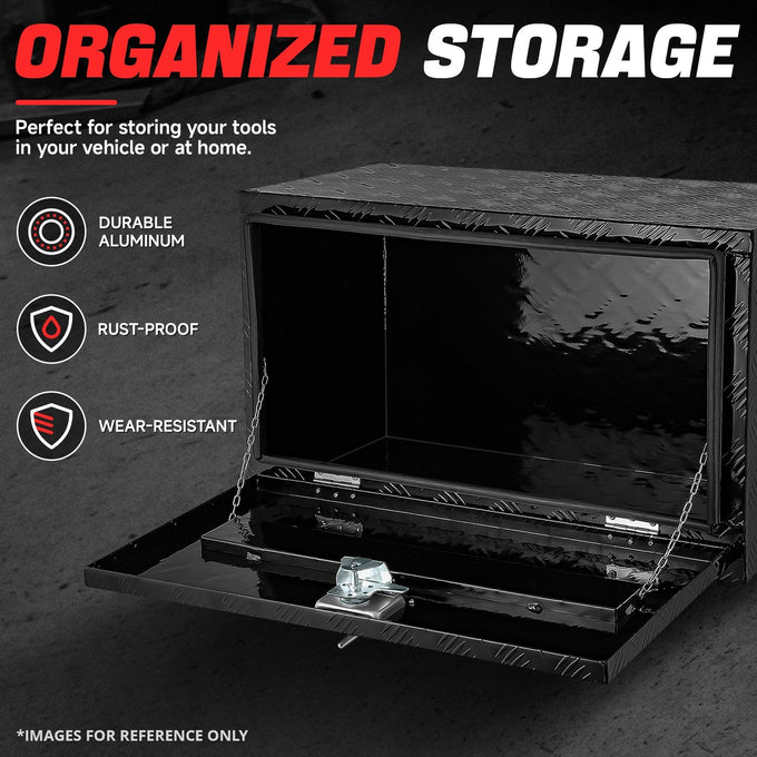 Truck Bed Tool Storage Box W/ 2 Keys & Lock <br> 76.5cm W X 45.5cm H X 44cm D