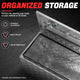 Aluminum Tool Box w/Lock & Key <br> 47 W X 18 D X 18 CM H