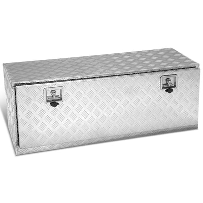 Aluminum Tool Box w/Lock & Key <br> 47 W X 18 D X 18 CM H