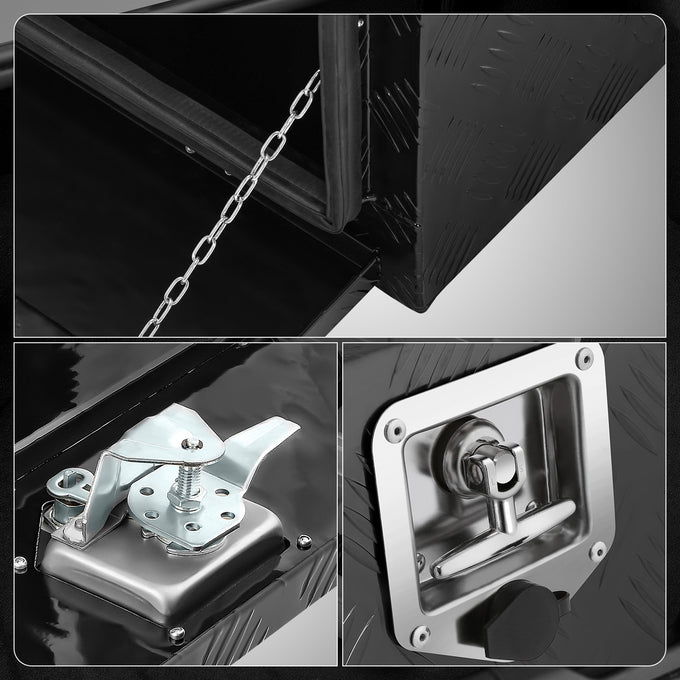 Aluminum Tool Box w/Lock & Key <br> 47 W X 18 D X 18 CM H