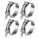 4Pcs 2 in. ID Hose T-Bolt Clamps <br> 2.1 -2.5 in. Adjustable ID