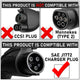12-22 Tesla Model S X 3 Y SAE J1772 Public Charging Adapter