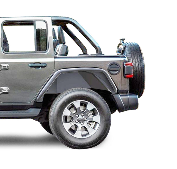 Full Set Tubular& Inner Fender Flares Liners <br>18-23 Jeep Wrangler