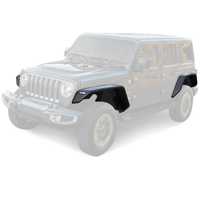 Full Set Tubular& Inner Fender Flares Liners <br>18-23 Jeep Wrangler