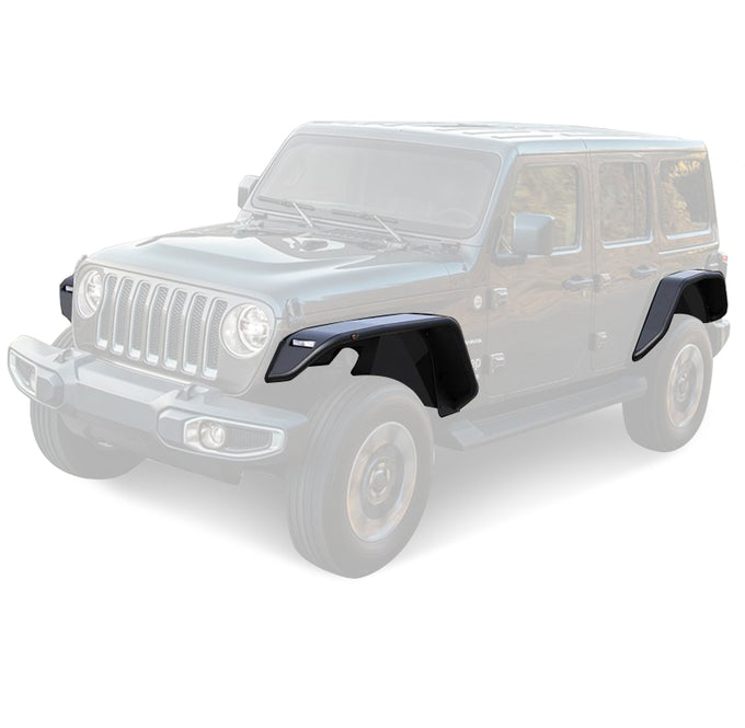 Full Set Tubular& Inner Fender Flares Liners <br>18-23 Jeep Wrangler