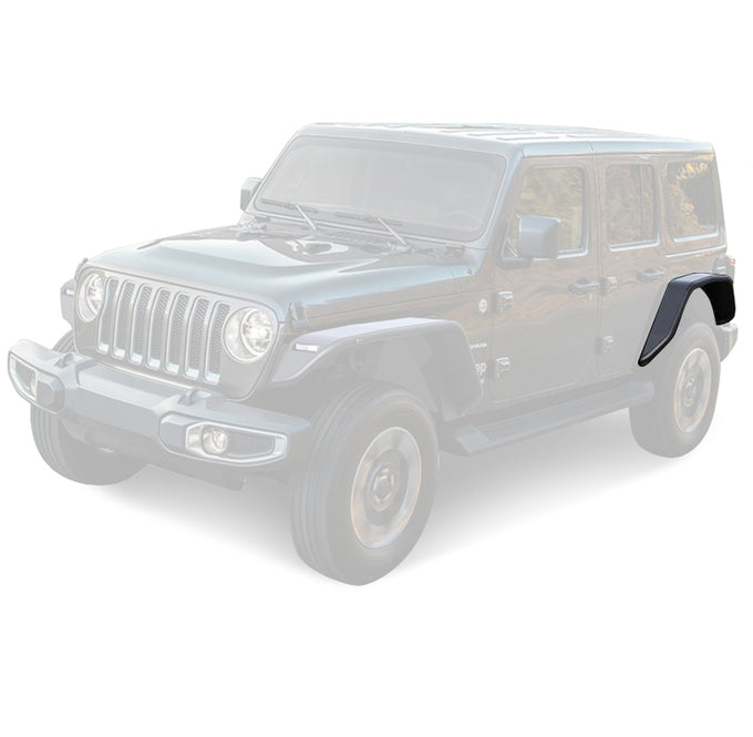 Tubular Rear Fender Flares <br>18-24 Jeep Wrangler