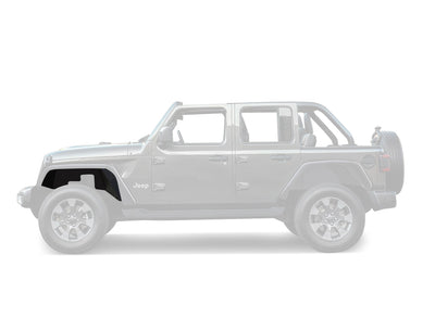 Front Inner Fender Flares Liners <br>18-24 Jeep Wrangler, Gladiator